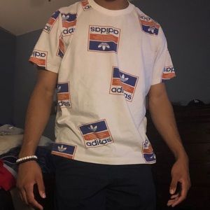 Multi Logo Adidas Tee